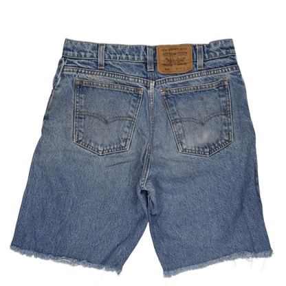 Levi's 550 Vintage Blue Denim Shorts W30 L32 Cotton Denim
