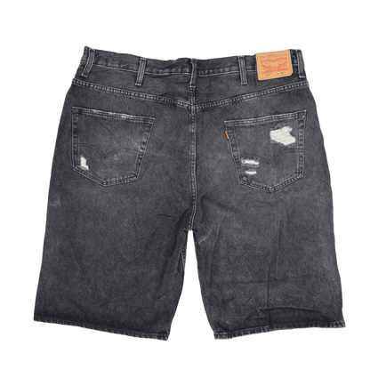 Levi's 569 Distressed Black Denim Shorts W40 Cotton Casual Vintage Urban