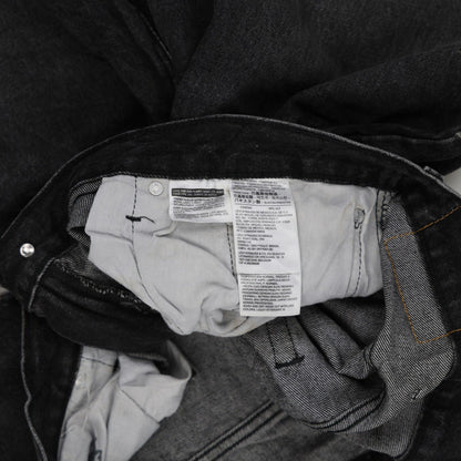 Levi's 569 Distressed Black Denim Shorts W40 Cotton Casual Vintage Urban