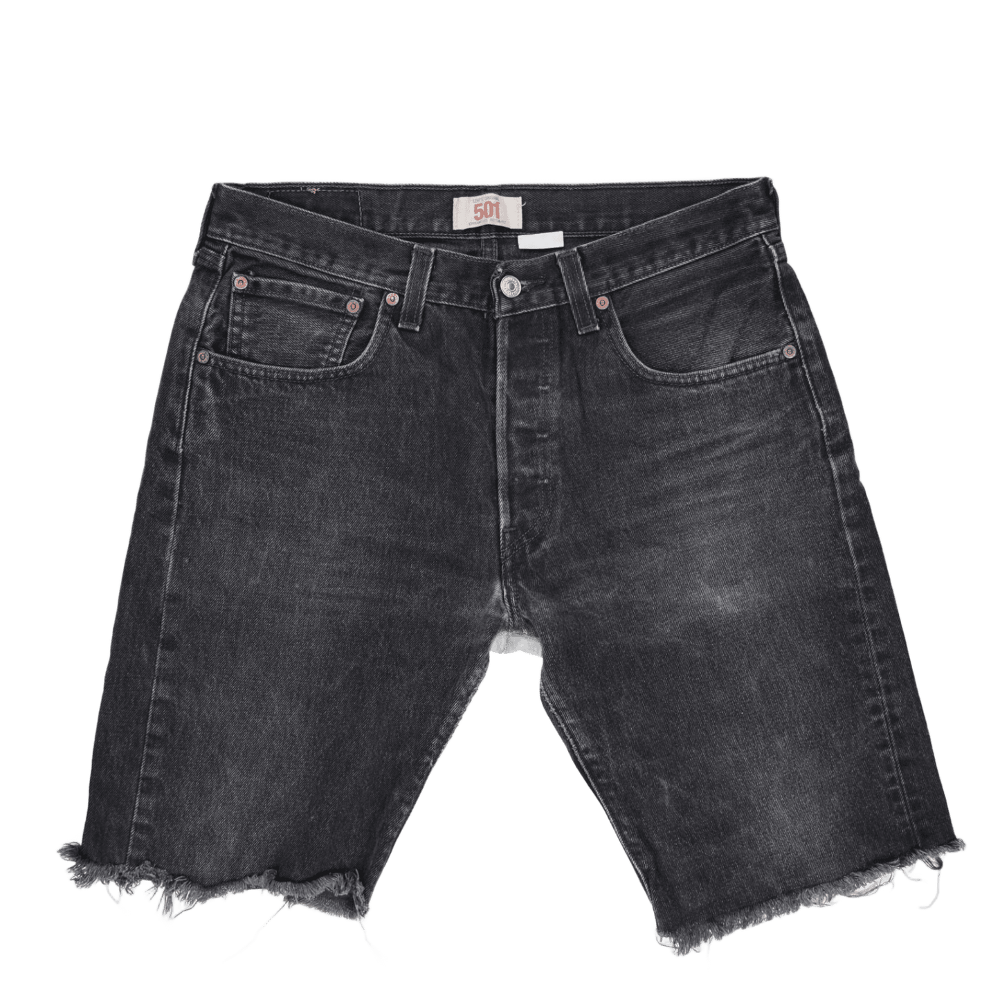 Levi's 501 Vintage Black Denim Cut-Off Shorts W32 100% Cotton