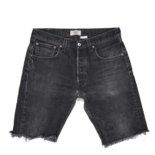 Levi's 501 Vintage Black Denim Cut-Off Shorts W32 100% Cotton