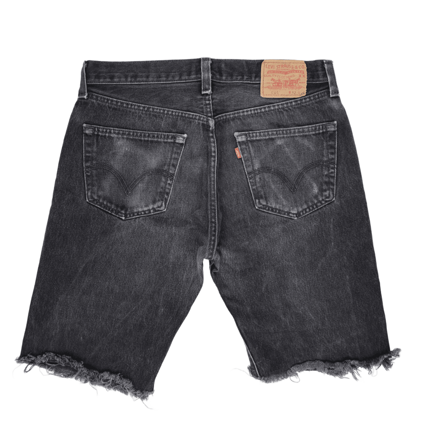 Levi's 501 Vintage Black Denim Cut-Off Shorts W32 100% Cotton