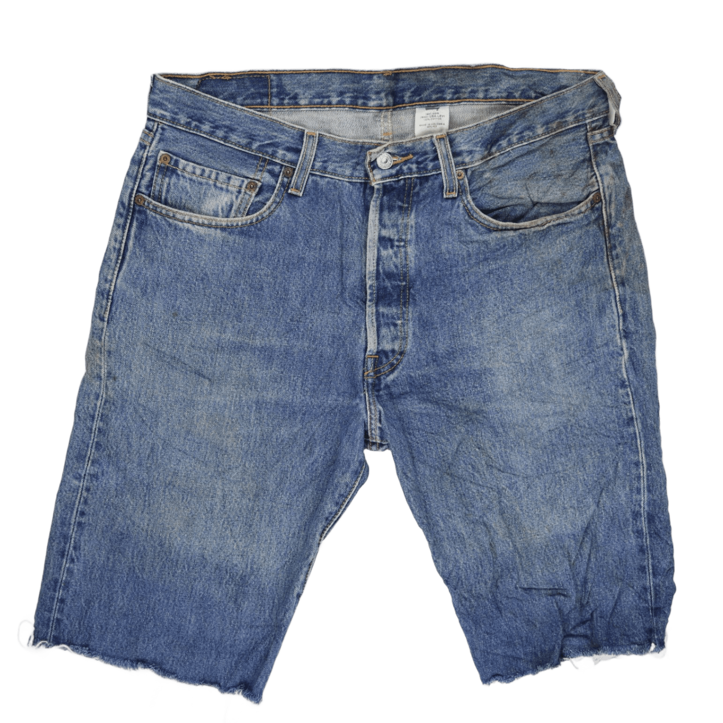 Levi's 501 Vintage Blue Denim Cut-Off Shorts W34 L32 100% Cotton Men's