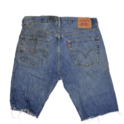 Levi's 501 Vintage Blue Denim Cut-Off Shorts W34 L32 100% Cotton Men's
