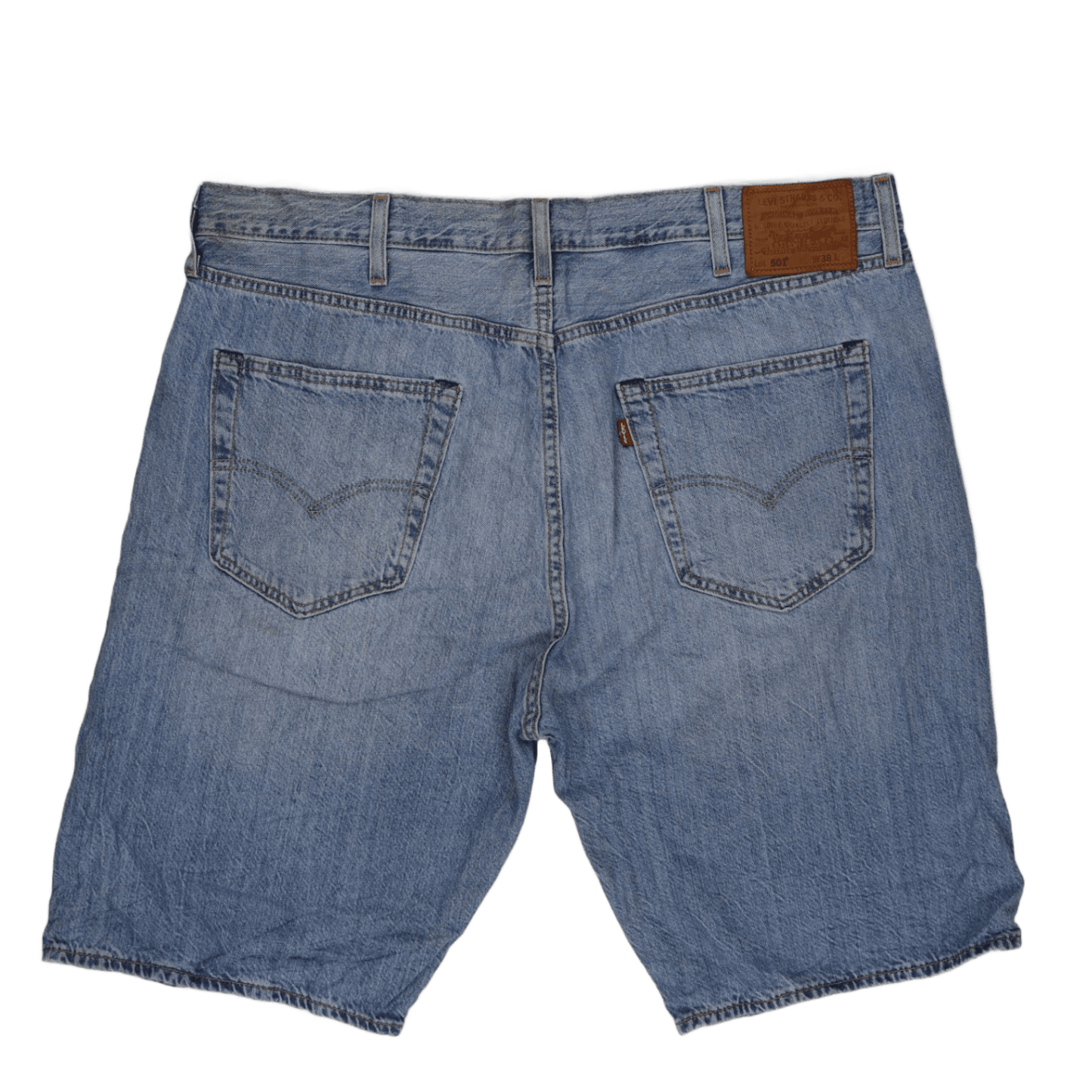 Levi's 501 Original Fit Denim Shorts Light Blue W38 100 Cotton Vintage