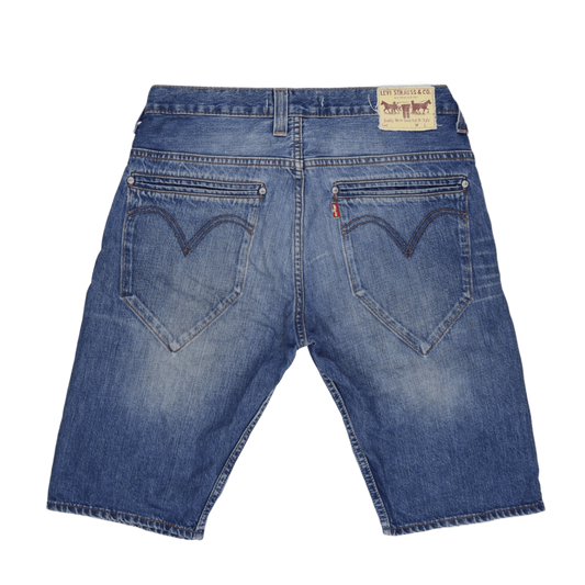 Levi's 503 Loose Fit Blue Denim Shorts W34 Cotton Vintage