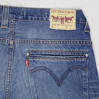 Levi's 503 Loose Fit Blue Denim Shorts W34 Cotton Vintage