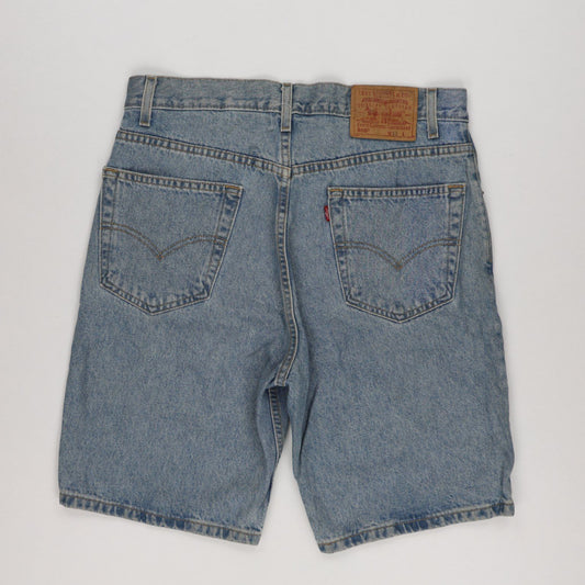 Levi's 505 Vintage Regular Fit Denim Shorts Blue W33 Cotton Denim