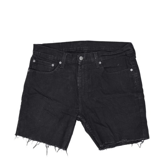 Levi's 559 Waterless Black Denim Cut-Off Shorts W33 Cotton Vintage