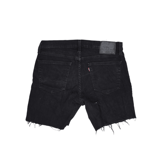 Levi's 559 Waterless Black Denim Cut-Off Shorts W33 Cotton Vintage