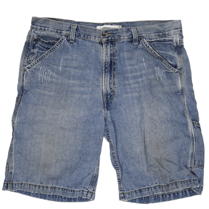 Levi's Carpenter Denim Shorts Blue W38 100% Cotton Vintage Men's