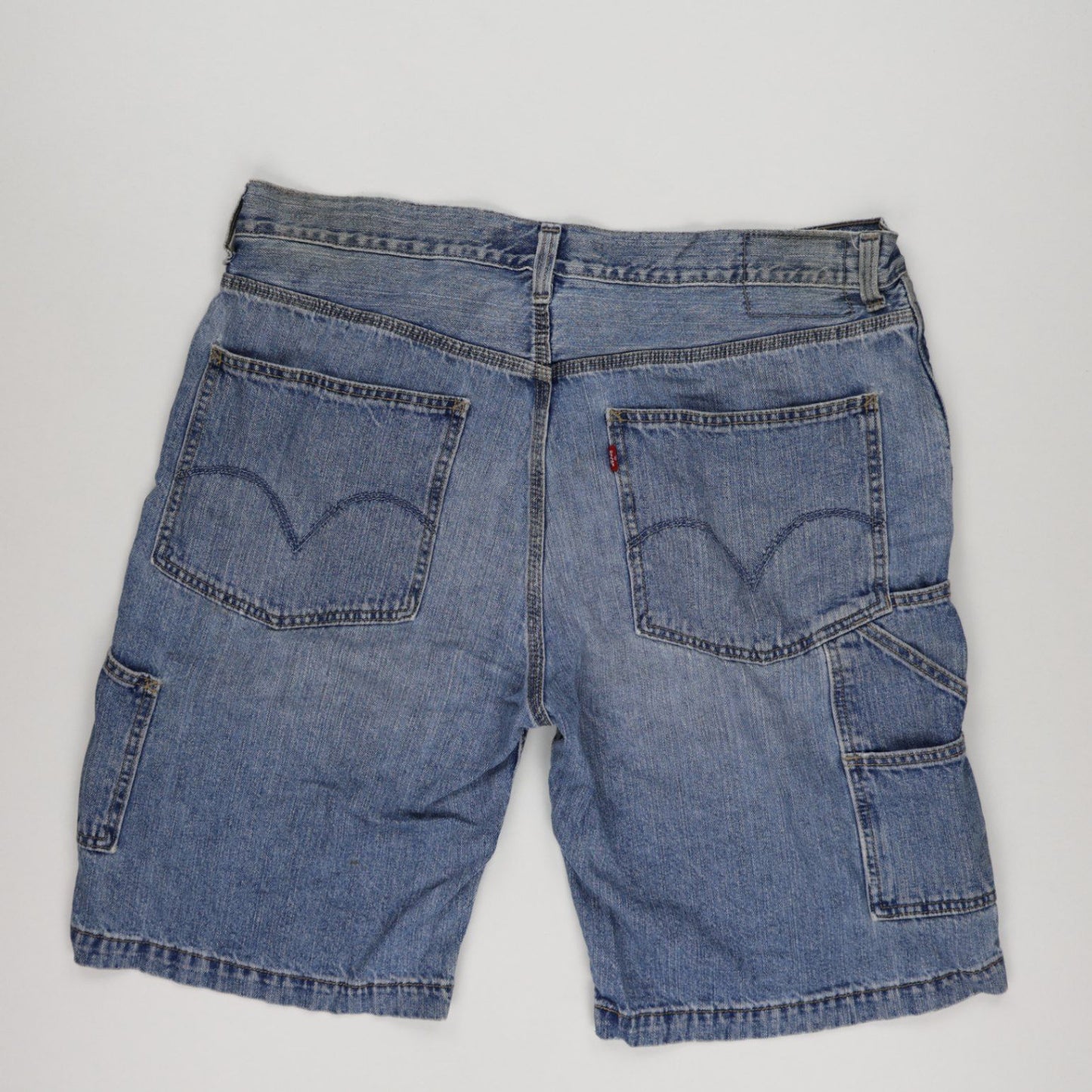 Levi's Carpenter Denim Shorts Blue W38 100% Cotton Vintage Men's