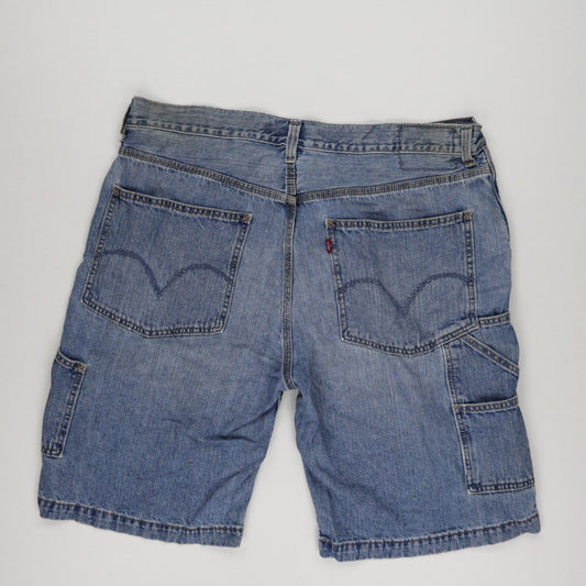 Levi's Carpenter Denim Shorts Blue W38 100% Cotton Vintage Men's