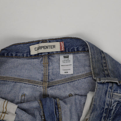 Levi's Carpenter Denim Shorts Blue W38 100% Cotton Vintage Men's