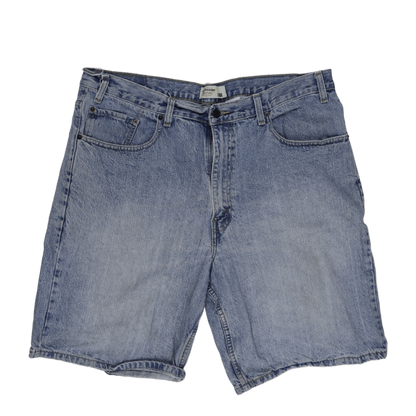 Levi Strauss Signature Loose Fit Denim Shorts Blue W38 100 Percent Cotton Vintage