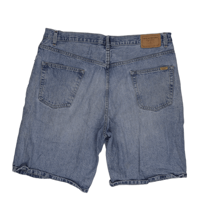 Levi Strauss Signature Loose Fit Denim Shorts Blue W38 100 Percent Cotton Vintage