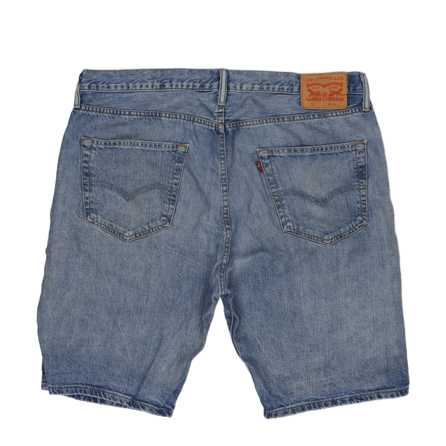 Levi's 501 Vintage Denim Shorts Faded Blue W36 Cotton
