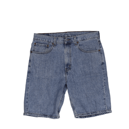Levi's 505 Regular Fit Denim Shorts Blue W34 100% Cotton Vintage