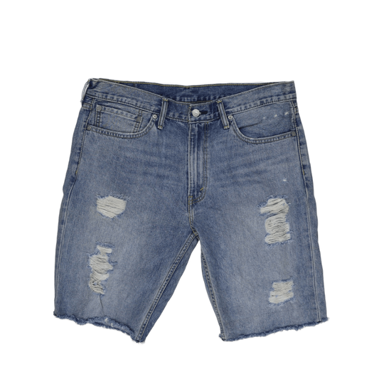 Levi's 511 Distressed Denim Shorts Blue W36 100 Cotton Men's