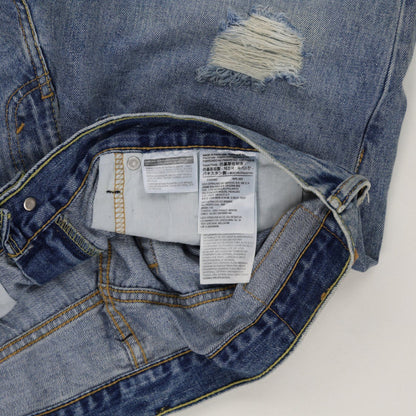 Levi's 511 Distressed Denim Shorts Blue W36 100 Cotton Men's
