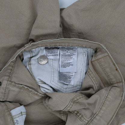 Levi Strauss & Co 569 Loose Fit Chino Shorts Beige Size 38 Cotton Blend