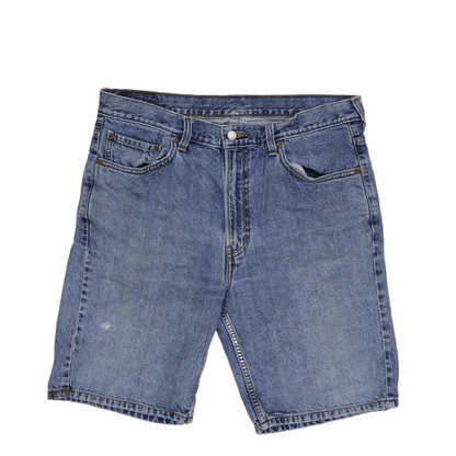 Levi's 505 Regular Fit Denim Shorts Vintage Blue W36 Cotton Straight Leg