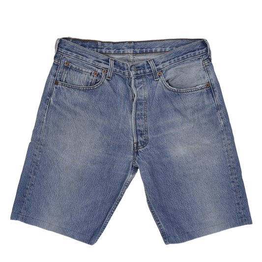 Levi's 501 Vintage Denim Shorts Blue 33 Inch Inseam 100 Percent Cotton Men's Large