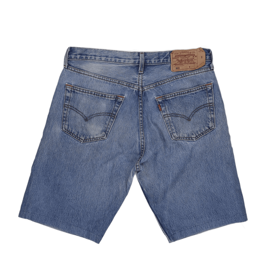 Levi's 501 Vintage Denim Shorts Blue 33 Inch Inseam 100 Percent Cotton Men's Large
