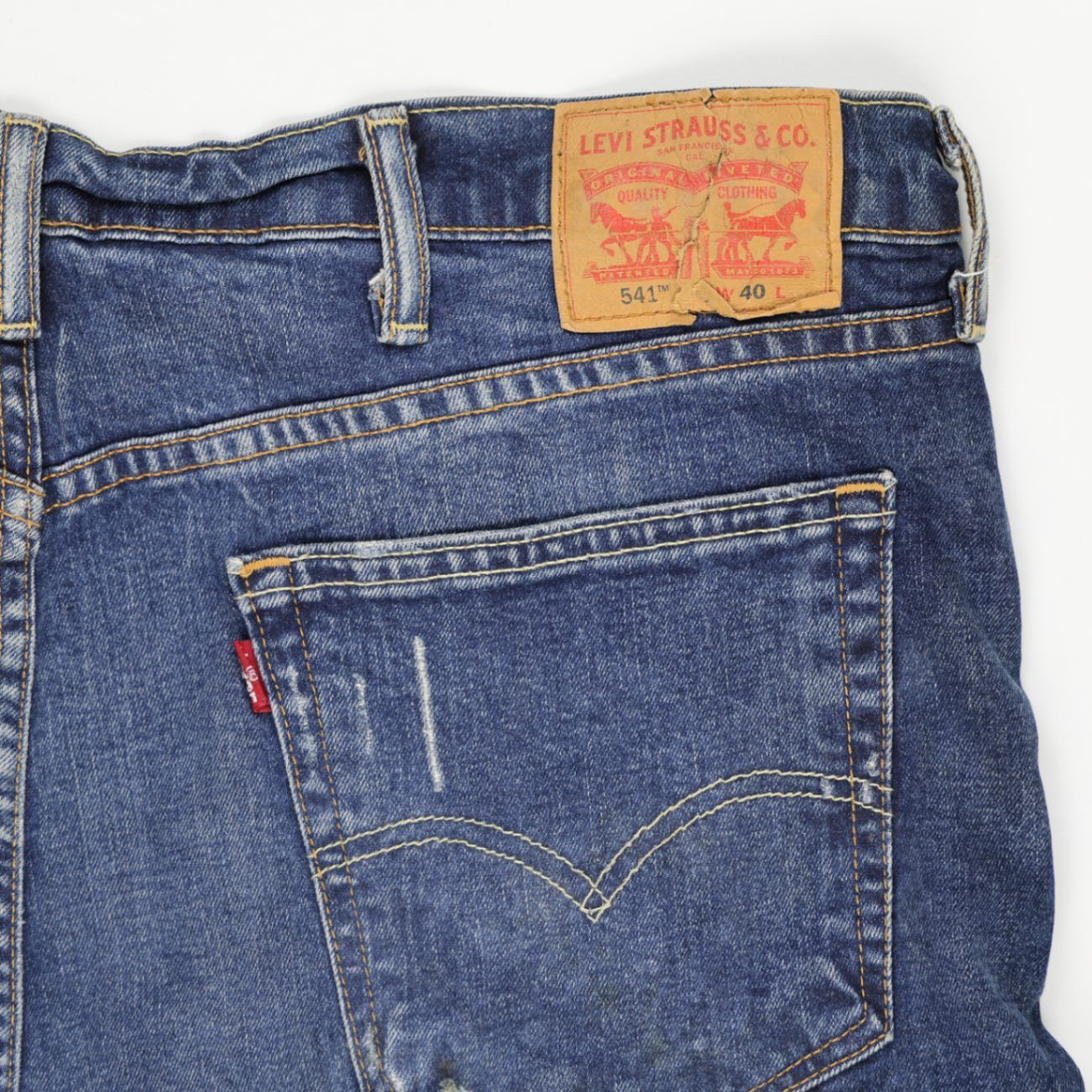 Levi's 541 Denim Shorts Blue Size 40L 100 Cotton Men's Clothing