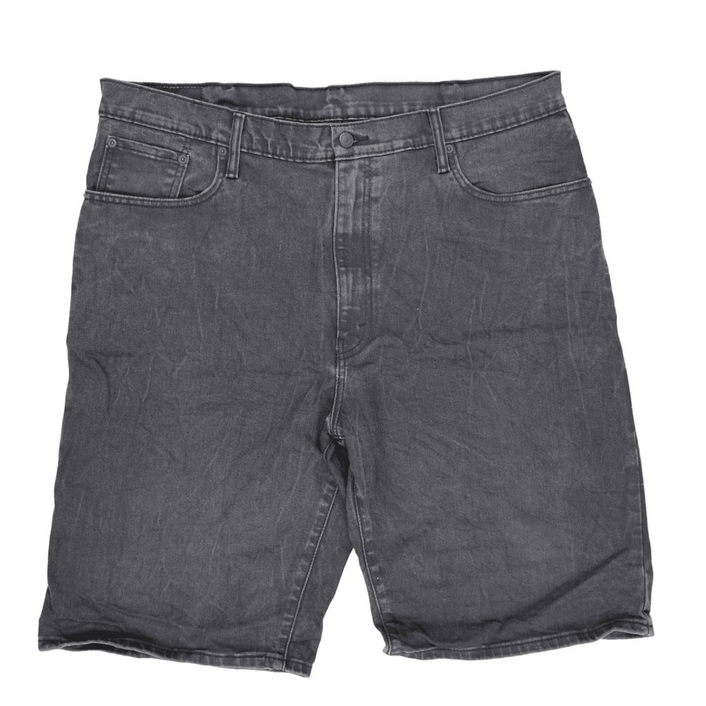 Levi's 569 Loose Fit Black Denim Shorts for Men W40 Cotton