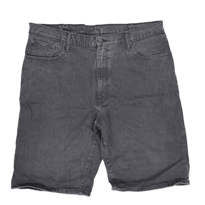 Levi's 569 Loose Fit Black Denim Shorts for Men W40 Cotton