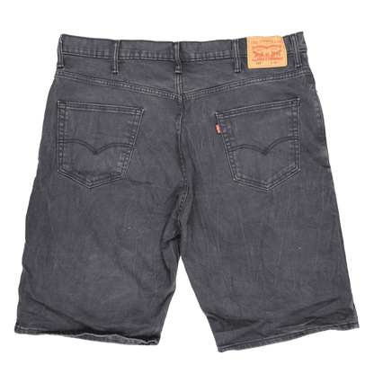 Levi's 569 Loose Fit Black Denim Shorts for Men W40 Cotton