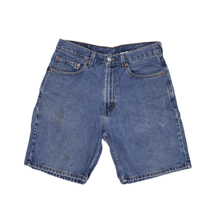 Levi's 550 Relaxed Fit Vintage Denim Shorts Blue W32 100% Cotton