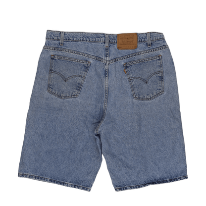 Levi's 550 Relaxed Fit Denim Shorts Light Blue W40 Cotton Vintage