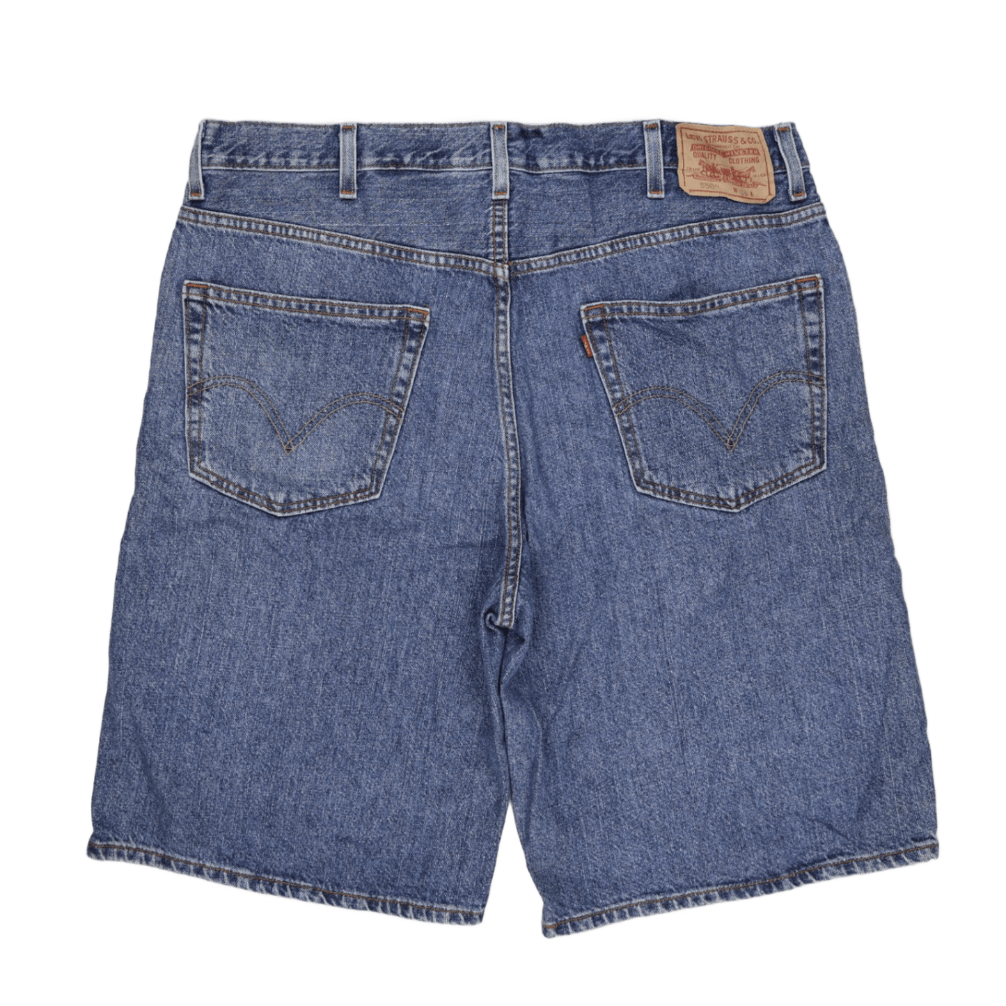 Levi's 550 Relaxed Fit Denim Shorts Blue W38 100% Cotton Vintage