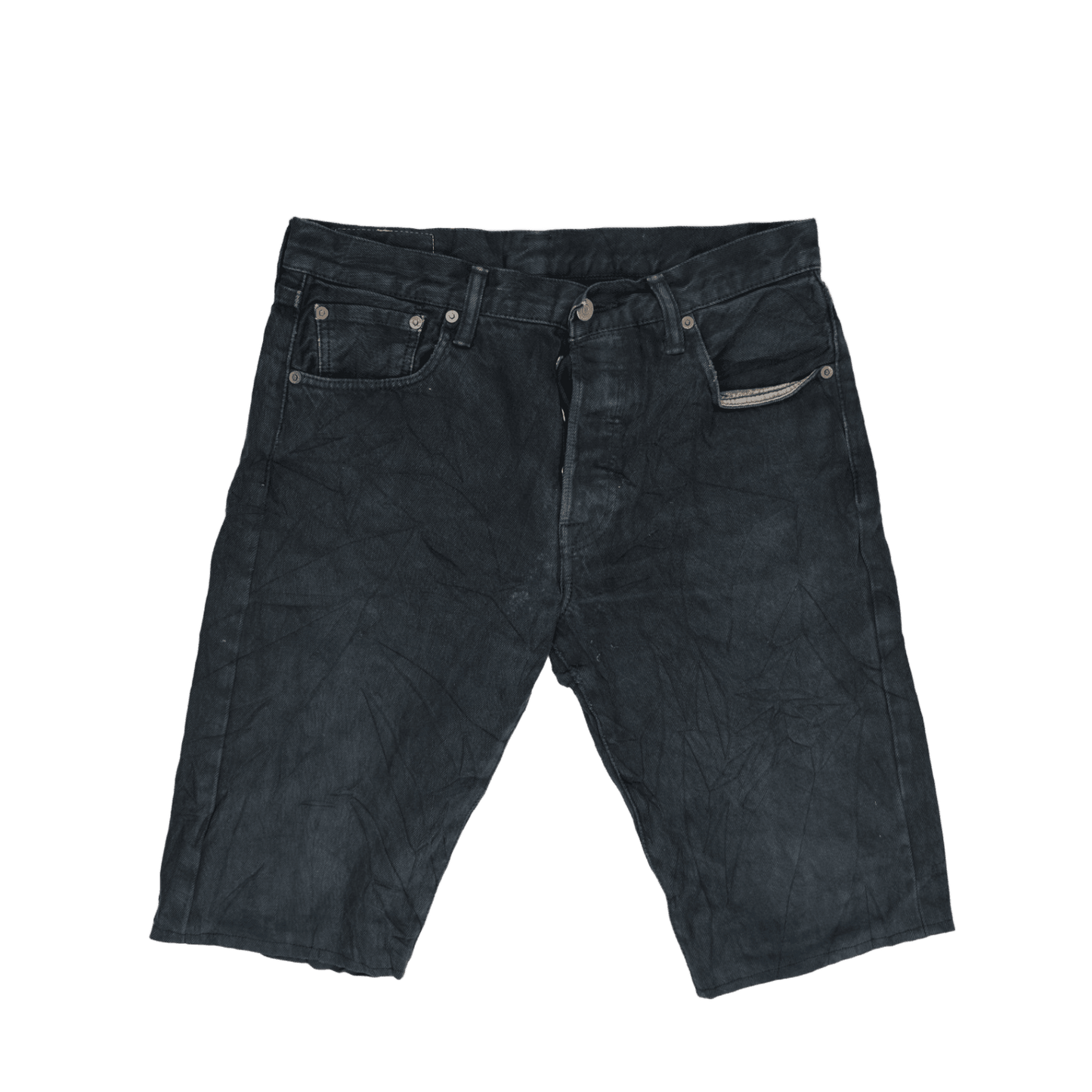 Levi's 501 Original Fit Black Denim Shorts W30 100% Cotton Vintage