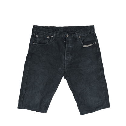 Levi's 501 Original Fit Black Denim Shorts W30 100% Cotton Vintage