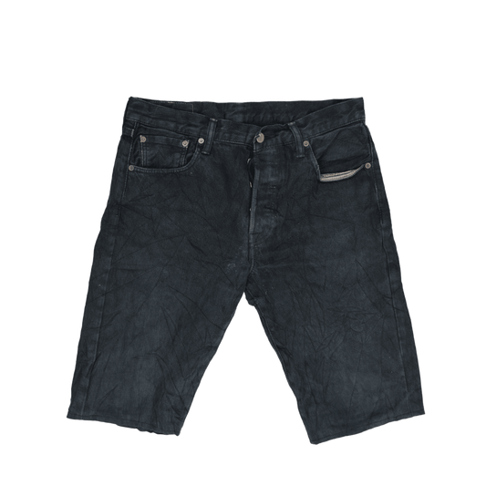 Levi's 501 Original Fit Black Denim Shorts W30 100% Cotton Vintage