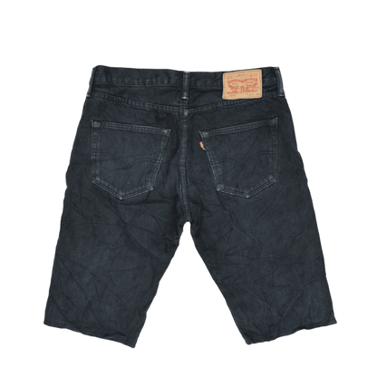 Levi's 501 Original Fit Black Denim Shorts W30 100% Cotton Vintage