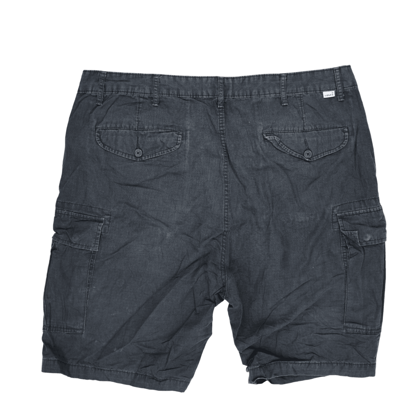 Levi's Black Cargo Shorts 36 Inch Waist 28 cm Inseam Cotton Men's Clothing