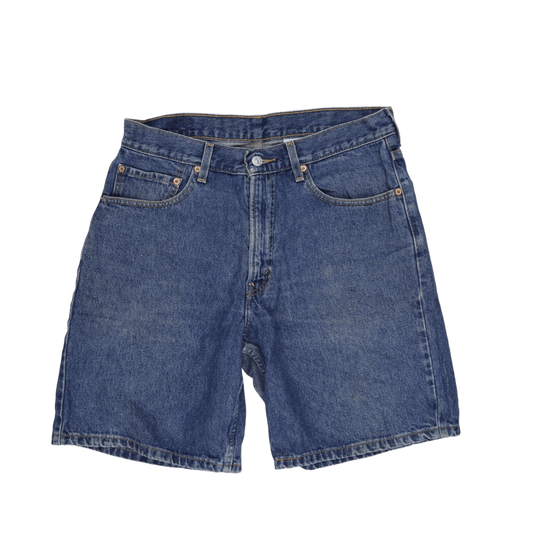 Levi's 550 Relaxed Fit Vintage Denim Shorts Blue W33 L 100% Cotton
