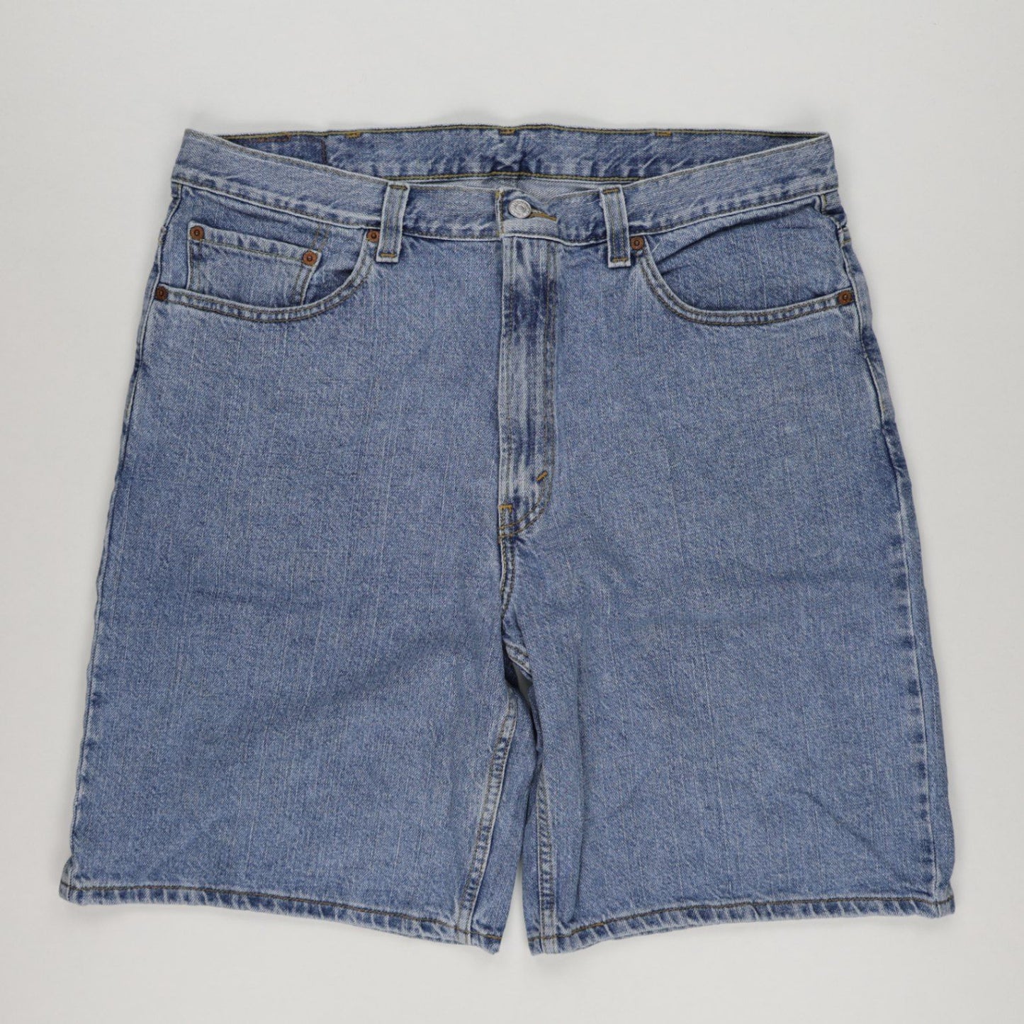 Levi's 550 Relaxed Fit Denim Shorts Vintage Blue W38 100 Percent Cotton