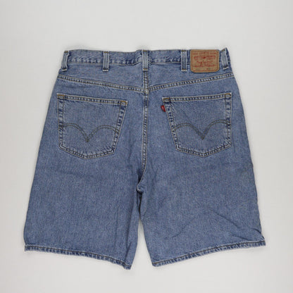 Levi's 550 Relaxed Fit Denim Shorts Vintage Blue W38 100 Percent Cotton