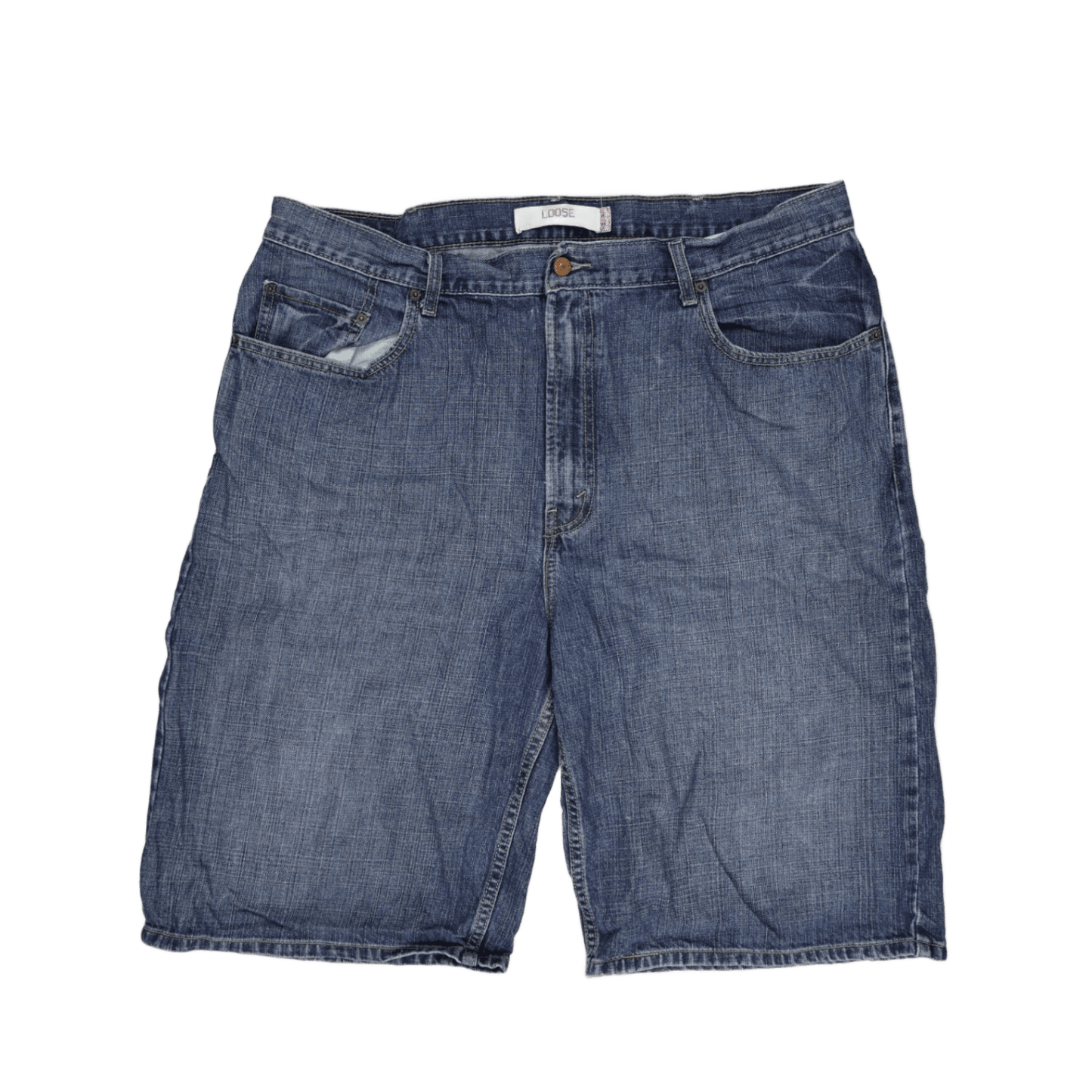 Levi's 569 Loose Fit Denim Shorts Blue W40 Cotton Vintage