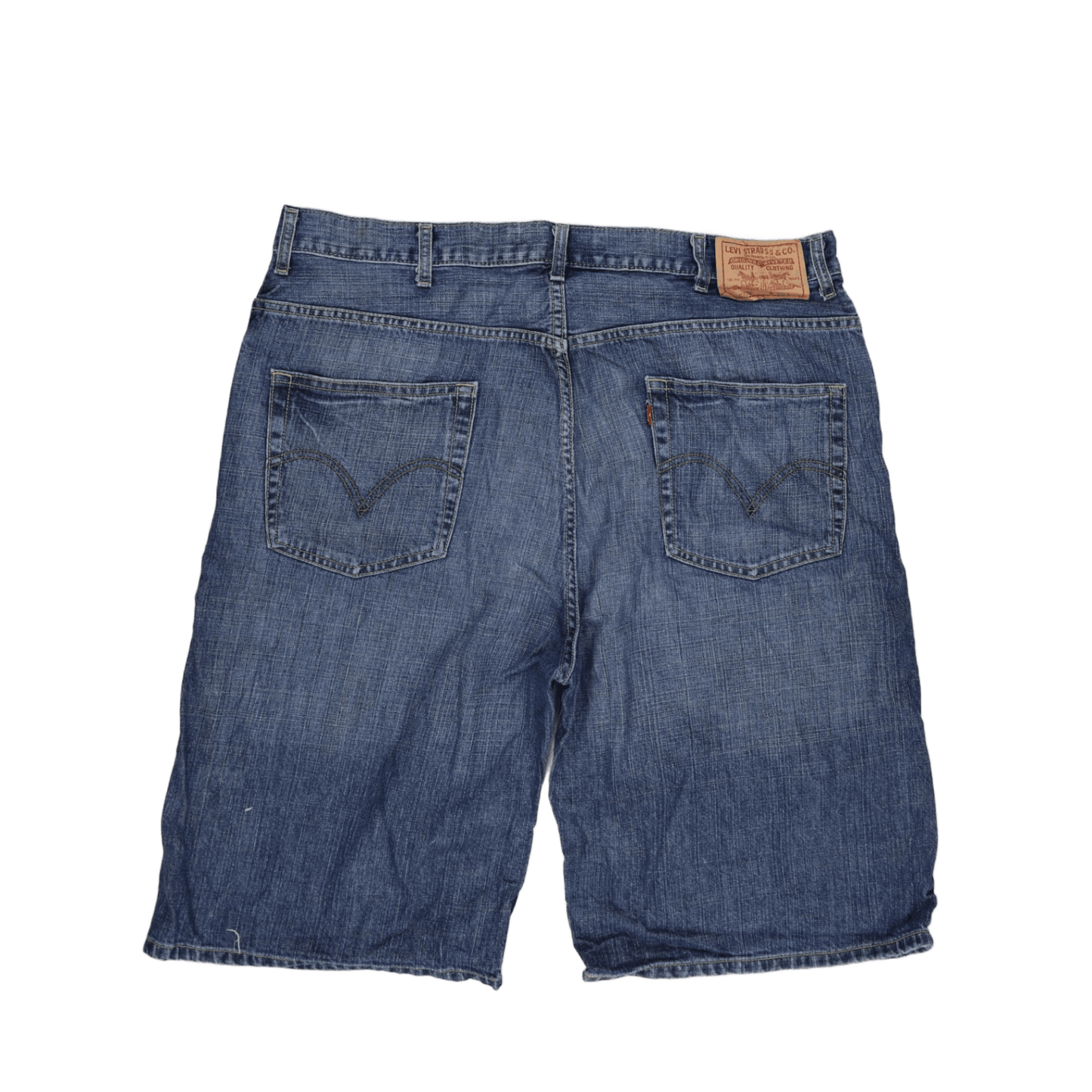 Levi's 569 Loose Fit Denim Shorts Blue W40 Cotton Vintage