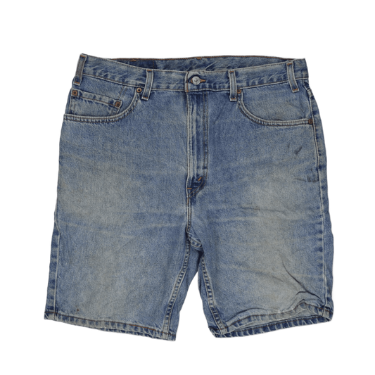 Levi's 505 Vintage Denim Shorts Blue W36 Regular Fit Cotton Men's