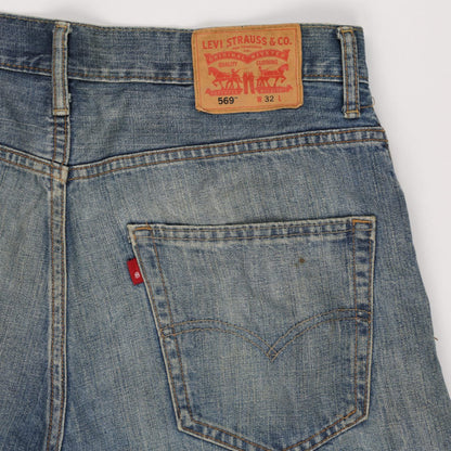 Levi's 569 Vintage Fit Men's Denim Shorts Blue W32 Cotton