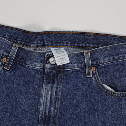 Levi's 550 Relaxed Fit Vintage Blue Denim Shorts W40 100 Cotton