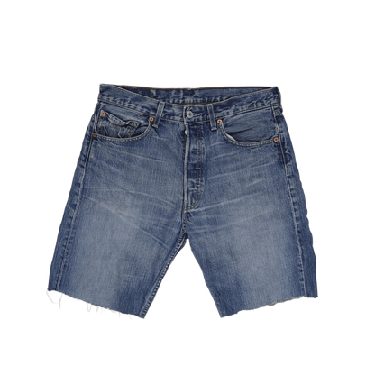Levi's 501 Vintage Cut-Off Denim Shorts Blue W32 Cotton Denim Preloved