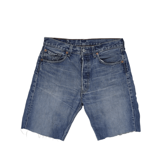 Levi's 501 Vintage Cut-Off Denim Shorts Blue W32 Cotton Denim Preloved